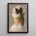 Junge Frau mit weißem Hut - Édouard Manet — gerahmtes Bild an der Wand