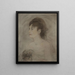 Junge Frau mit Dekolleté - Édouard Manet — gerahmtes Bild an der Wand