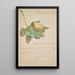 Brief mit einer Schnecke auf einem Blatt - Édouard Manet — gerahmtes Bild an der Wand