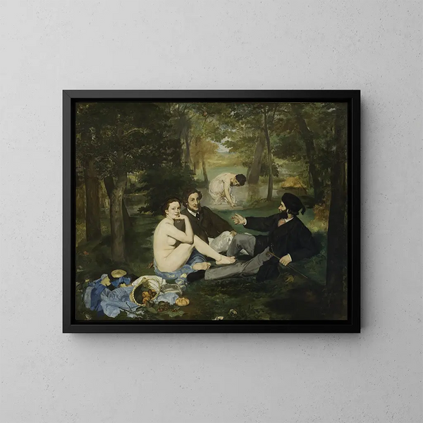 Frühstück im Grünen - Édouard Manet — gerahmtes Bild an der Wand