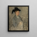 Madame Édouard Manet, Suzanne Leenhoff 1829-1906 - Édouard Manet — gerahmtes Bild an der Wand