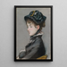 Madame Guillemet - Édouard Manet — gerahmtes Bild an der Wand