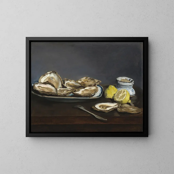 Austern - Édouard Manet — gerahmtes Bild an der Wand