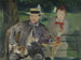 Portrait de Dernest Hosched et sa fille Marthe - Édouard Manet — Ansicht des Kunstwerks