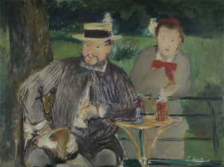 Portrait de Dernest Hosched et sa fille Marthe - Édouard Manet — Ansicht des Kunstwerks