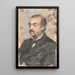 Portrait de Julien de la Rochenoire - Édouard Manet — gerahmtes Bild an der Wand