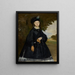 Portrait de Madame Brunet - Édouard Manet — gerahmtes Bild an der Wand