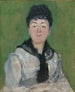 Portrait einer Frau mit schwarzem Kopftuch - Édouard Manet — Ansicht des Kunstwerks