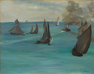 Ansicht des Meeres bei ruhigem Wetter - Édouard Manet — Ansicht des Kunstwerks