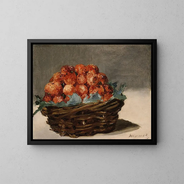 Erdbeeren - Édouard Manet — gerahmtes Bild an der Wand