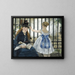 Der Eisenbahnweg - Édouard Manet — gerahmtes Bild an der Wand