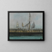 Der Kai von Boulogne-sur-Mer - Édouard Manet — gerahmtes Bild an der Wand