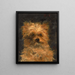 Kopf des Hundes Bob - Édouard Manet — gerahmtes Bild an der Wand