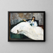 Frau mit Fächer - Édouard Manet — gerahmtes Bild an der Wand