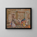 Schlafzimmer Amfrville, Madame Hessel leidend - Édouard Vuillard — gerahmtes Bild an der Wand