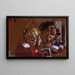 Kinder beim Lesen - Édouard Vuillard — gerahmtes Bild an der Wand