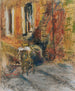 Zwei sitzende Figuren auf den Stufen eines Hauses - Édouard Vuillard — Ansicht des Kunstwerks