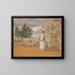 Frau im Garten - Édouard Vuillard — gerahmtes Bild an der Wand