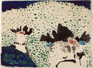 Vier Damen mit eleganten Hüten - Édouard Vuillard — Ansicht des Kunstwerks