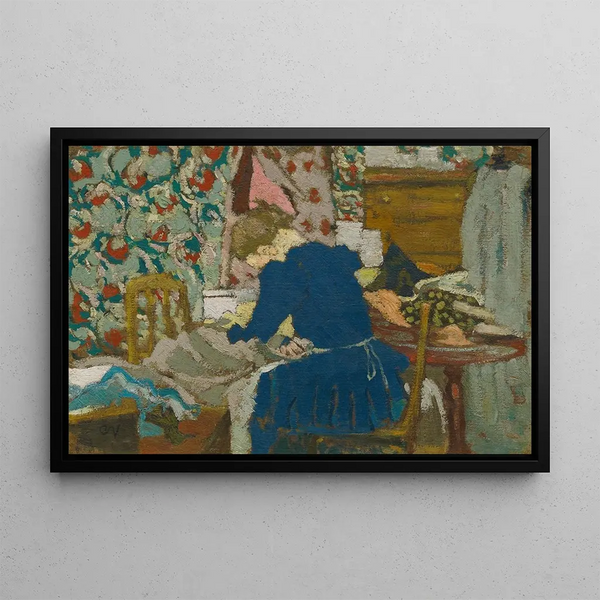 Innenraum - Édouard Vuillard — gerahmtes Bild an der Wand