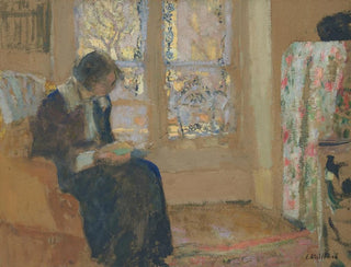 Junge Frau liest - Édouard Vuillard — Ansicht des Kunstwerks