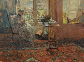 La Couseuse devant la fenêtre - Édouard Vuillard — Ansicht des Kunstwerks