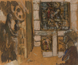 Die Salle des Moyen Âge im Musée des Arts Décoratifs - Édouard Vuillard — Ansicht des Kunstwerks