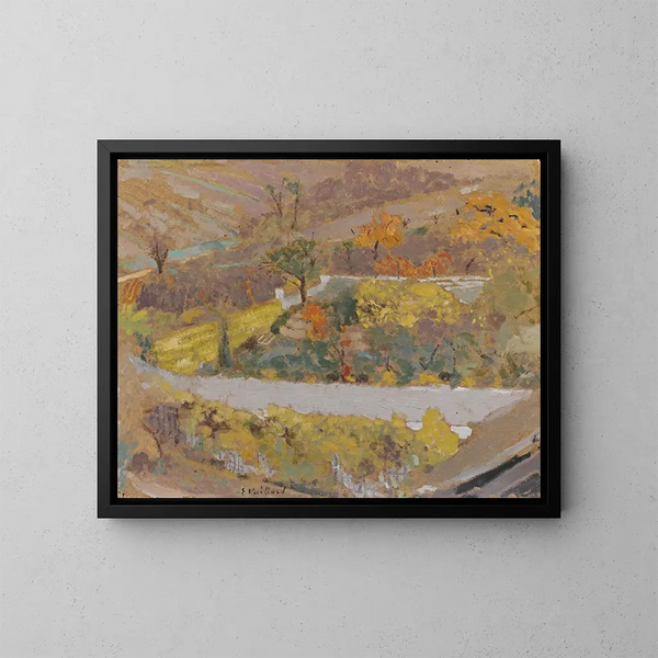 Landschaft in LtanglaVille - Édouard Vuillard — gerahmtes Bild an der Wand