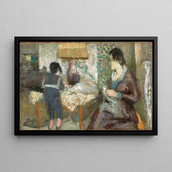 Le col marin - Édouard Vuillard — gerahmtes Bild an der Wand