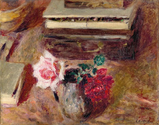 Die zwei Rosen und die Pastellbox - Édouard Vuillard — Ansicht des Kunstwerks