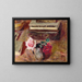 Die zwei Rosen und die Pastellbox - Édouard Vuillard — gerahmtes Bild an der Wand