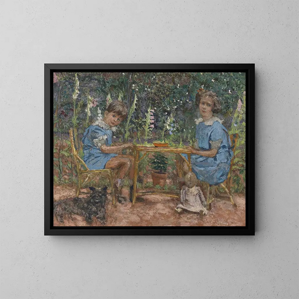 Les Enfants Bassiano - Édouard Vuillard — gerahmtes Bild an der Wand
