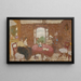 Lucy Hessel bei einem Besuch in Cricquebœuf - Édouard Vuillard — gerahmtes Bild an der Wand
