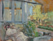 Madame Hessel liest auf der Terrasse des Clos Cézanne - Édouard Vuillard — Ansicht des Kunstwerks