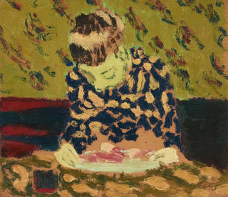 Marie beugt sich über ihr Werk - Édouard Vuillard — Ansicht des Kunstwerks