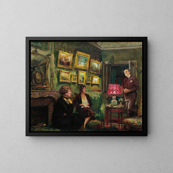 Mme Gillou chez elle, l'accord parfait - Édouard Vuillard — gerahmtes Bild an der Wand