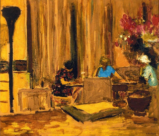 Die Billardzimmer im Château des Clayes - Édouard Vuillard — Ansicht des Kunstwerks