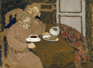 Zwei Frauen, die Kaffee trinken - Édouard Vuillard — Ansicht des Kunstwerks