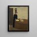 Frau in Schwarz - Édouard Vuillard — gerahmtes Bild an der Wand