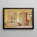 Frau in einem Interieur Madame Hessel in Clayes - Édouard Vuillard — gerahmtes Bild an der Wand