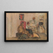 Yvonne Printemps in ihrer Loge - Édouard Vuillard — gerahmtes Bild an der Wand