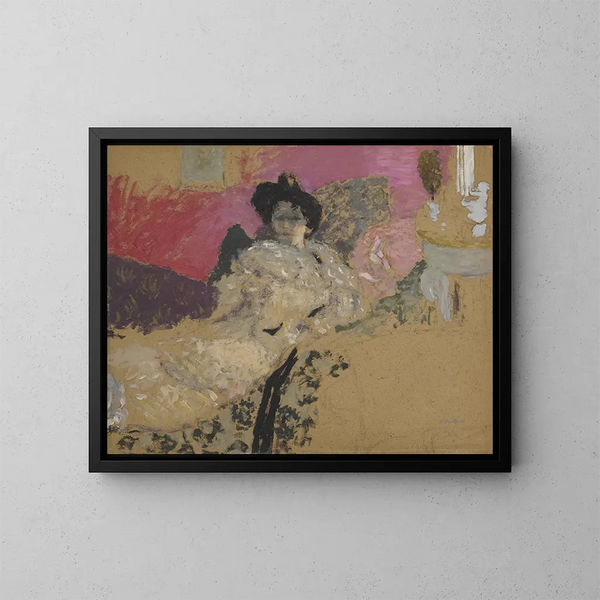 Studie für das Porträt von Madame Delierre - Édouard Vuillard — gerahmtes Bild an der Wand