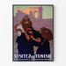 Vintage-Poster Dougga Besuch in Tunesien - Wanddekoration