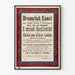 Vintage-Poster Theater Dramatistische Kunst mit Ornamentrahmen