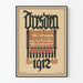 Vintage-Poster Dresden 1912 Kunstausstellung