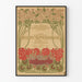 Vintage-Dresden-Poster und Blumendekoration 1901