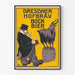 Vintage-Poster Dresdner Hofbräu Bock Bier für Wanddekoration