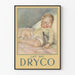 Vintageposter eines schlafenden Babys für Trockenmilch Dryco