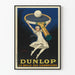 Vintage-Poster Dunlop Die Ball der Champions Tennis