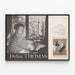 Poster Porträt und Geschichte von Dylan Thomas zur Wanddekoration — gerahmtes Bild an der Wand